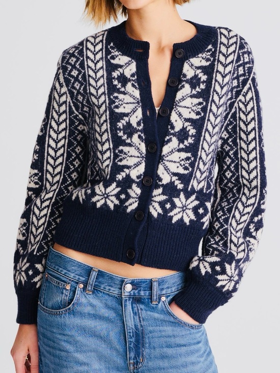 Madewell Sweaters - Madewell Fair Isle Wool Cardigan Jacket XL